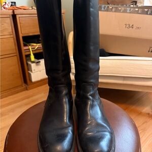J. Crew Black Heeled Boots